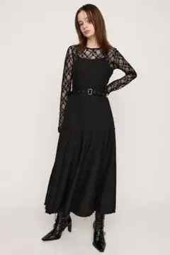 【SLY】PLEATS BELTED ロングワンピース　新品未使用品