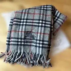 Burberrys チェック柄マフラー ウール製