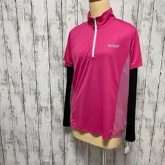 【新品未使用】DUNLOP ダンロップ ピンク 黒 スポーツウェア ツーウェイ