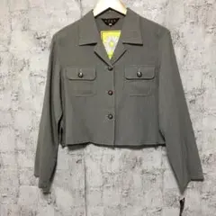 【EVEX by KRIZIA】千鳥柄 ショート丈 アンコンジャケット M