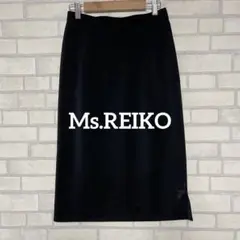 【日本製】Ms.REIKO ミズレイコ ペンシルスカート ミモレ丈 ブラック