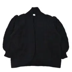 CARVEN モヘアニット カーディガン ボレロ M ブラック ウール 80年代