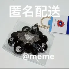 黒ミャクミャク　ラインストーンマスコット　キーホルダー　関西万博　ブラック