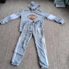Harley-Davidson フード付きスウェットセット グレー