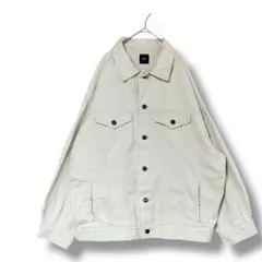 【MN.L】✨良品✨オーバーサイズ デニムジャケット F オフホワイト ベルト付