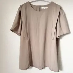 grove グローブ　グローヴ　ブラウス　半袖　ベージュ　M