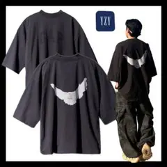 新品 M YEEZYGAP Dove 3/4 Sleeve Tee black