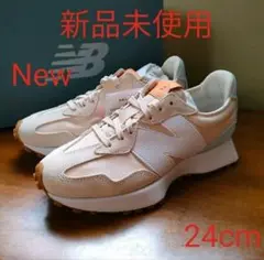 ★【新品未使用】ニューバランスWS327RB 24cm BEIGE/BLUE