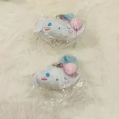 シナモロール　おねむ　ぬいぐるみチャーム　シナモン　サンリオ