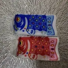 鯉のぼり 青 赤 フラッグ　子供の日　旗　端午の節句　飾り　イベント