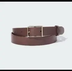 UNIQLO ユニクロ クリーン ベルト 牛革　ブラウン