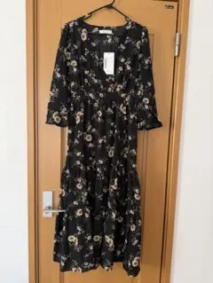 fifth edit sheen フラワープリント カシュクールワンピース 新品