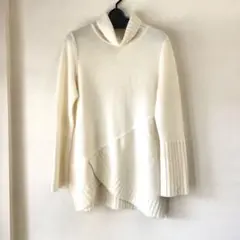 美品⭐️chousonnette シューソネット*白 タートルロングニット 9