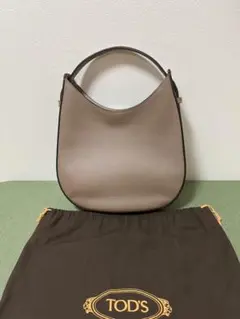 toaさま　TOD'S ブラウンスエード オーボエ　ハンドバッグ ベージュ 2370520306.jpg?1726028450