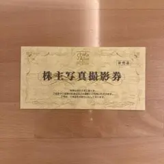 スタジオアリス株主優待券