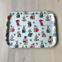 ムーミン　50'sパターン　トレー　Sサイズ　美品　トーベ・ヤンソン　トレイ