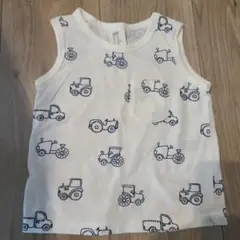 【美品】働く車柄　タンクトップ　H&M
