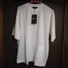 新品タグ付オムネス メンズ 接触冷感 レーヨン ナイロン T シャツ、 ホワイト
