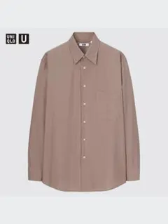 ユニクロU コットンリネンシャツ　Lサイズ　UNIQLOU
