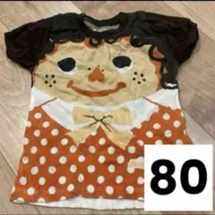 子供服80 インポート80サイズ　Tシャツ　子供カットソー80 オレンジ