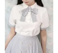 フィント　キャンディストライプタイポロシャツ （OFF WHITE）