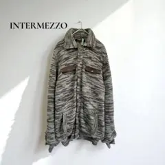 ★インテルメッツォ【L】ブルゾン　ニットカーディガン ジャケット　d270