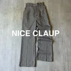 【美品】 ナイスクラップ ギンガムチェックパンツ Sサイズ 【0657】