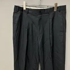 パーフェクトスーツファクトリー　スラックス(W88 L相当)ブラック無地オフィス
