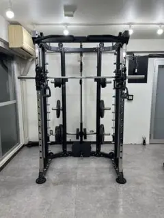 【埼玉発】郵送不可　スミスマシン　オールインワンセット　ウェイト総重量140kg 新発売】多機能 トレーニングマシン 業務用 ウエイト
