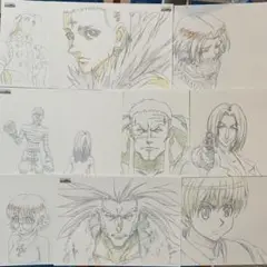 HUNTER×HUNTER 複製アニメ原画シート イルミ クロロ 幻影旅団