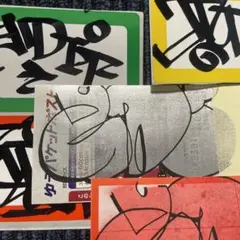 一点限り　グラフィティ　ステッカー　7枚入り　3dit 010