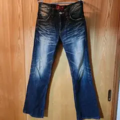 値下げ！美品！EDWINメンズストレートダメージジーンズ
