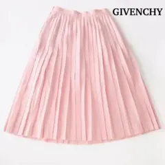 GIVENCHY ジバンシー プリーツ・スカート L ピンク ロング aライン