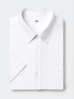 【UNIQLO】ドライノンアイロンジャージーシャツ ホワイト Lサイズ