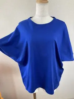 ユニクロ　ドルマンTシャツ　XL ブルー