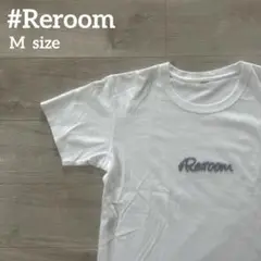 Reroom リルーム　Tシャツ M ロゴ　刺繍