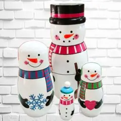 ⭐匿名配送⭐snowman Family スノーマンファミリー置き物インテリア