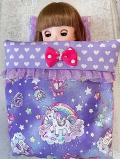 メルちゃん ソランちゃん ネネちゃん 布団 セット ユニコーン パープル ④-2