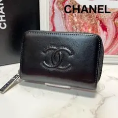 CHANEL シャネル キャビスキン ココマーク コインケース 小銭入 ミニ財布