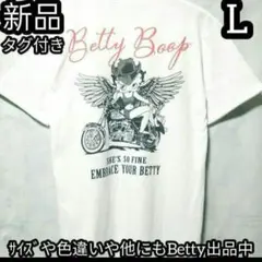 ベティブープ半袖Tシャツ Betty バイク 天使 ベティちゃん Tシャツ