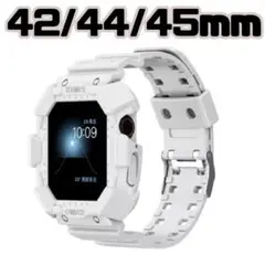 Apple Watch ベルト 42/44/45mm 白 バンド