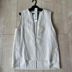 LOUNIE ルーニー　リネンVネックプルオーバー　ベスト