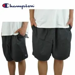 新品M黒ハーフパンツチャンピオンCHAMPIONガーメントダイツイルショーツ