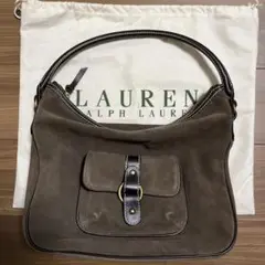 美品 RALPH RAUREN ラルフローレン スエード ショルダーバッグ