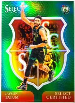 JAYSON TATUM SELECT CERTIFIED Green Holo