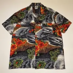 【KENNINGTON LTD. 】Black Aloha Shirts