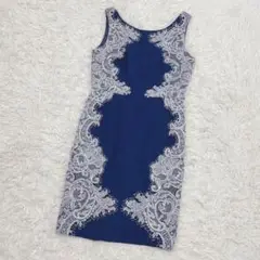 グレースコンチネンタル♡diagram レースワンピース ブルー