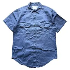 未使用 J.M.WOOD MFG.CO.,INC 半袖ワークシャツ ライトブルー