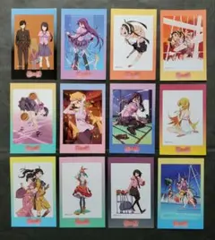 物語シリーズ　ステッカー　12種コンプリート品
