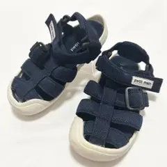 プティマイン サンダル ネイビー 16cm グルカサンダル 夏物